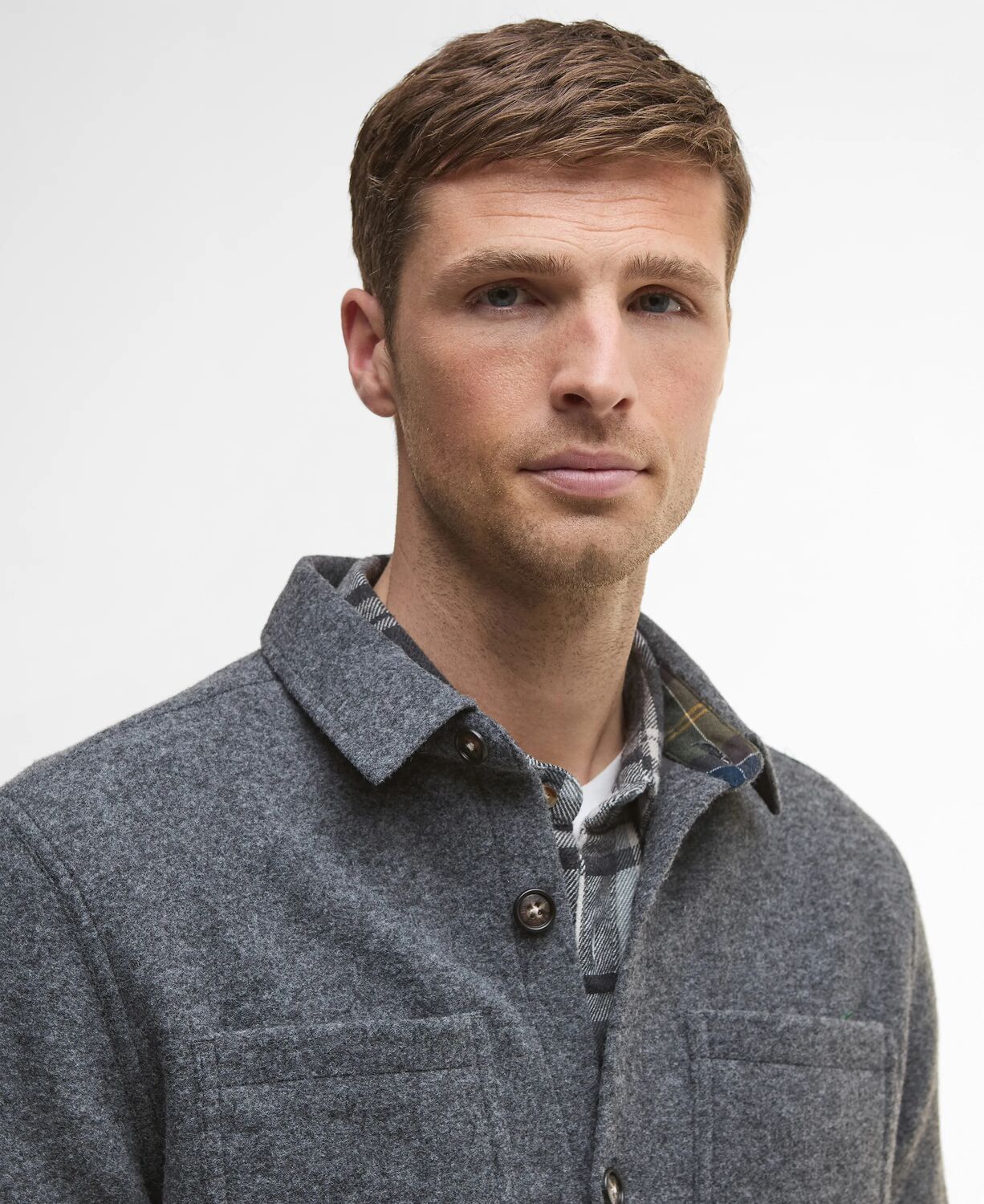 Barbour Marlow Tailored Wool Blend Overshirt