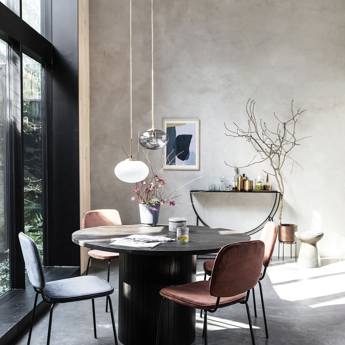 Lampe, Opal, Hvid, dia: 22 cm, h: - Gb0116