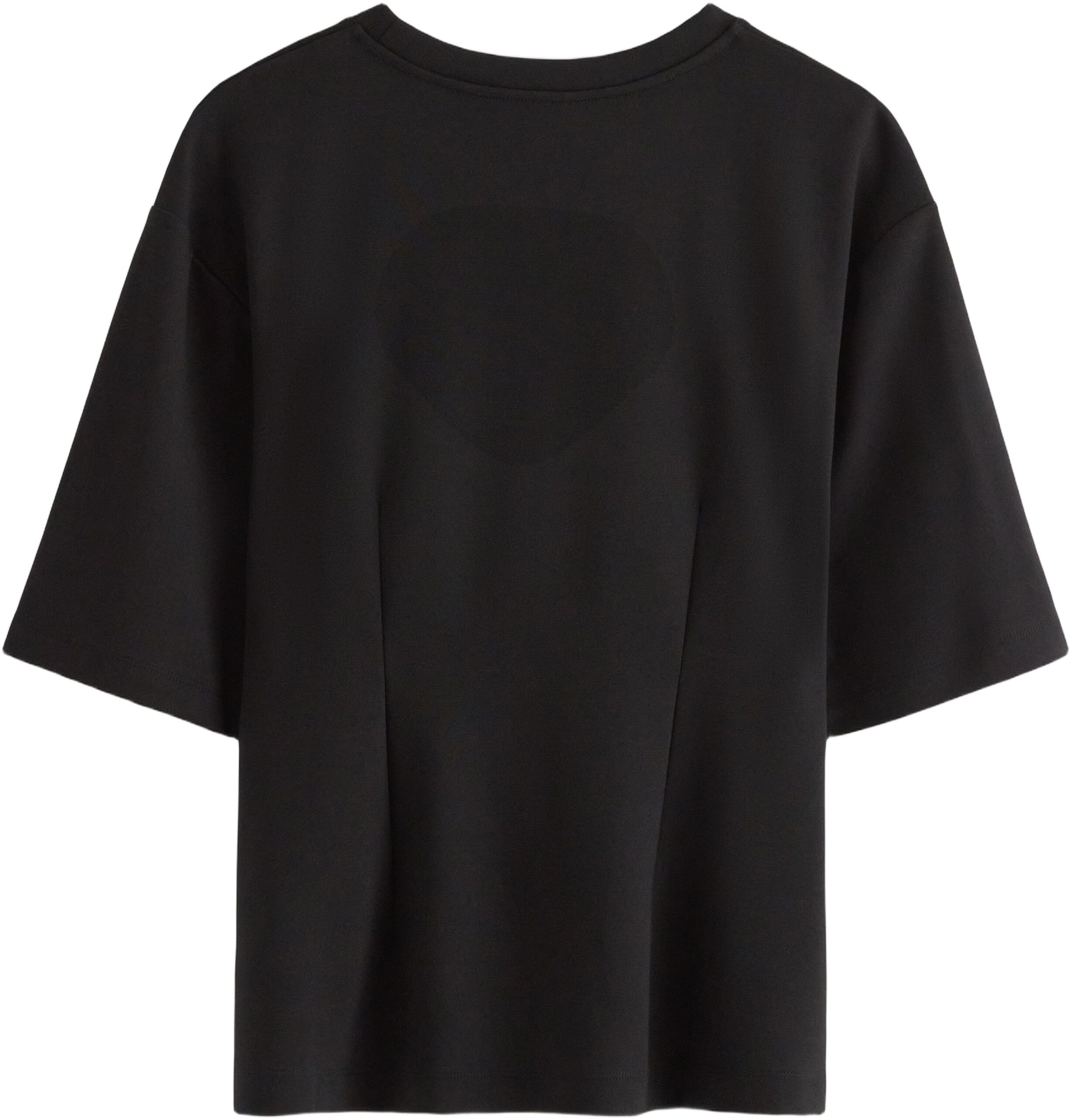 Peplumtopp i mjuk viskos med figurn