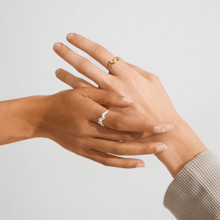 LARKIN ring sølvbelagt