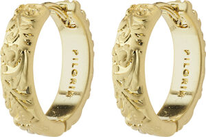 ELFRIDA recycled hoop earrings gold-plated