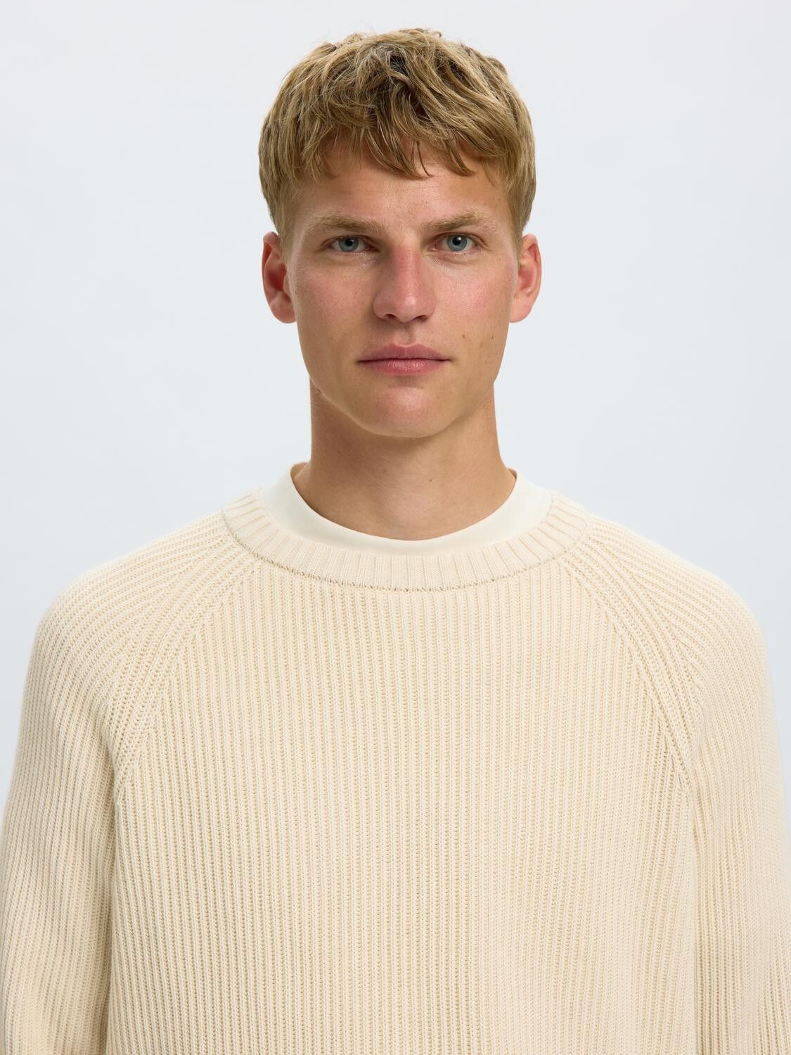 Slmbraun Knit Rlx Rib Crew Neck Noos