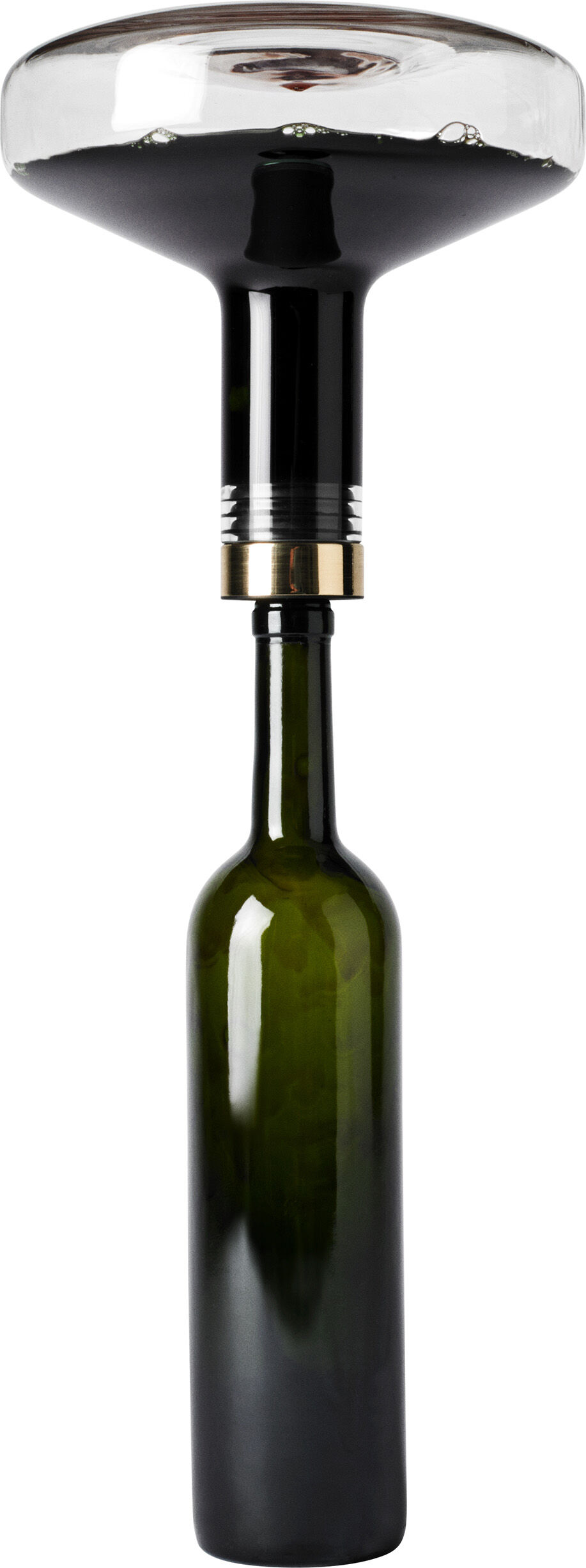 Wine Breather, Deluxe, Clear/Gold