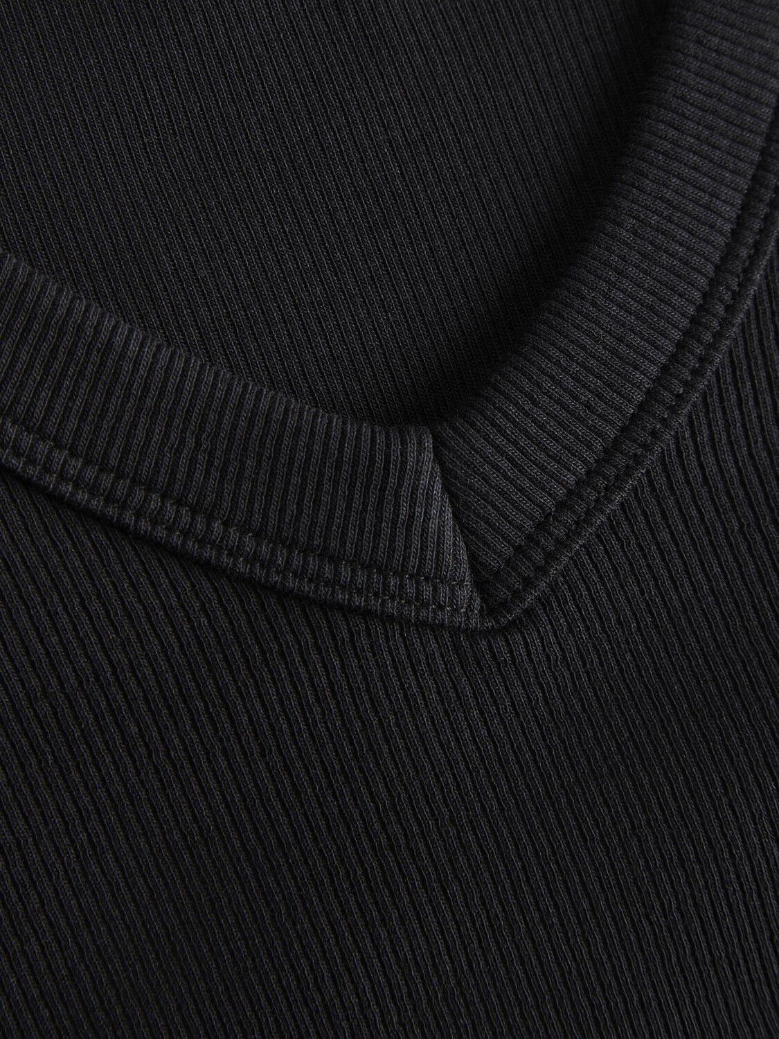 Jxfifi Str 3/4 V-Neck Rib Top Jrs
