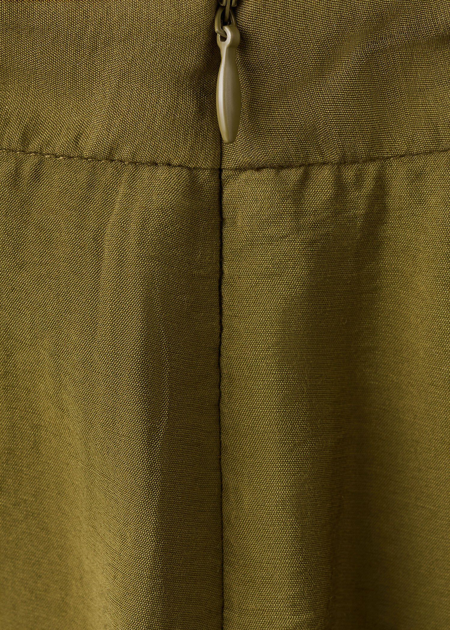 Straight mid-rise trousers