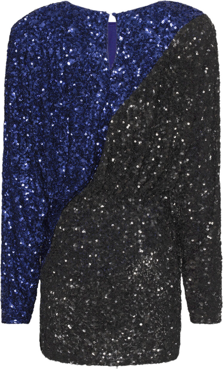 Sequin Two-Tone Mini Dress