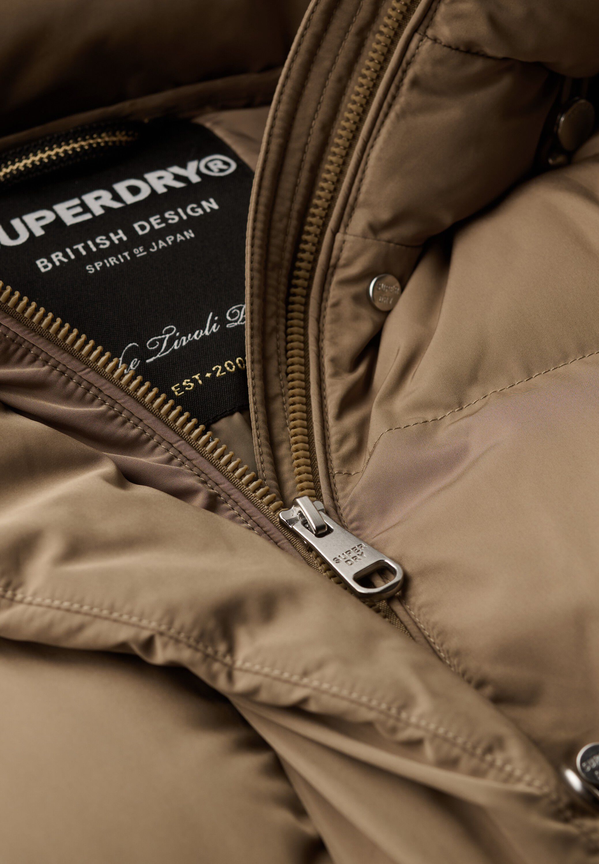 LONGLINE HOODED PUFFER JACKET