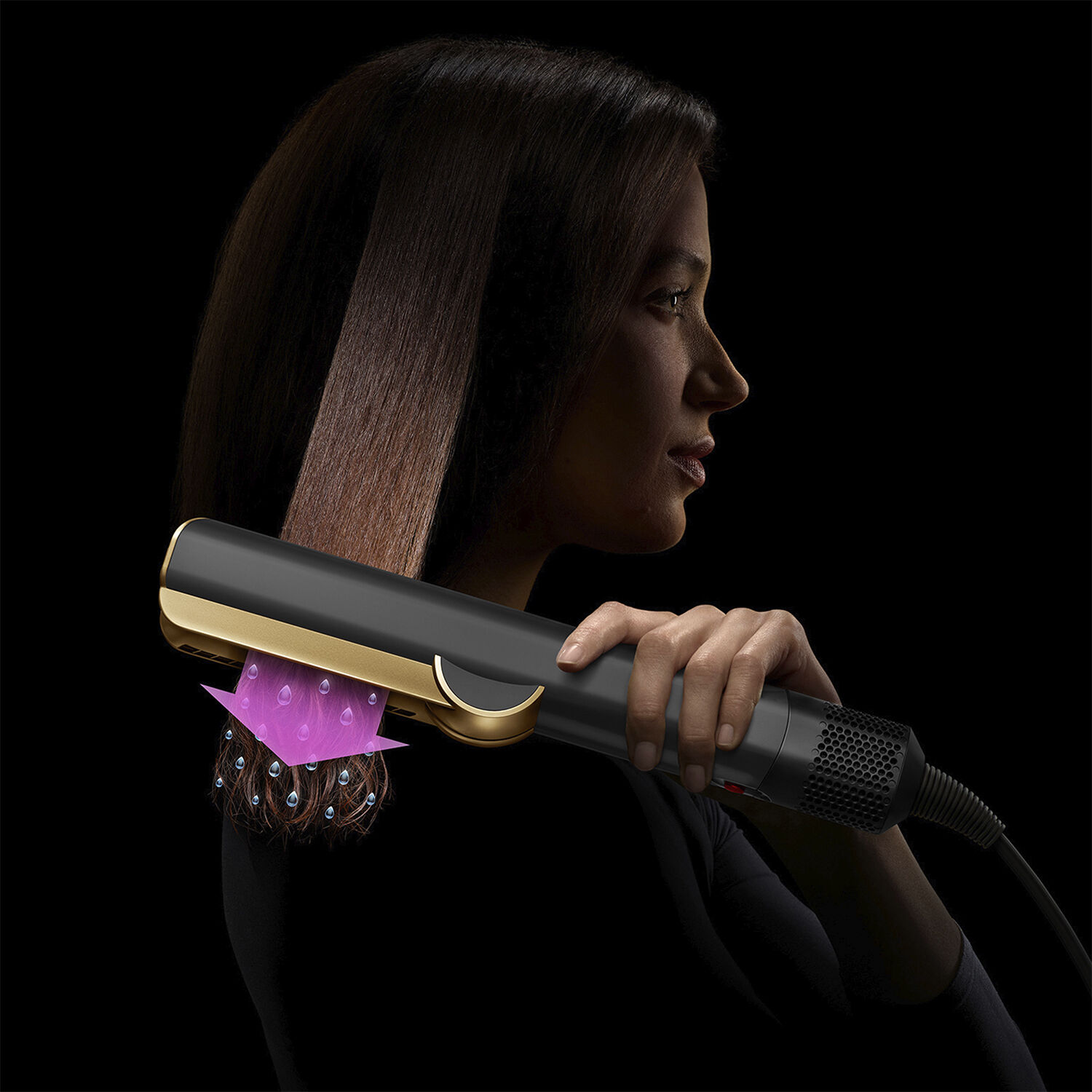 Dyson Airstrait straightener Onyx Gold