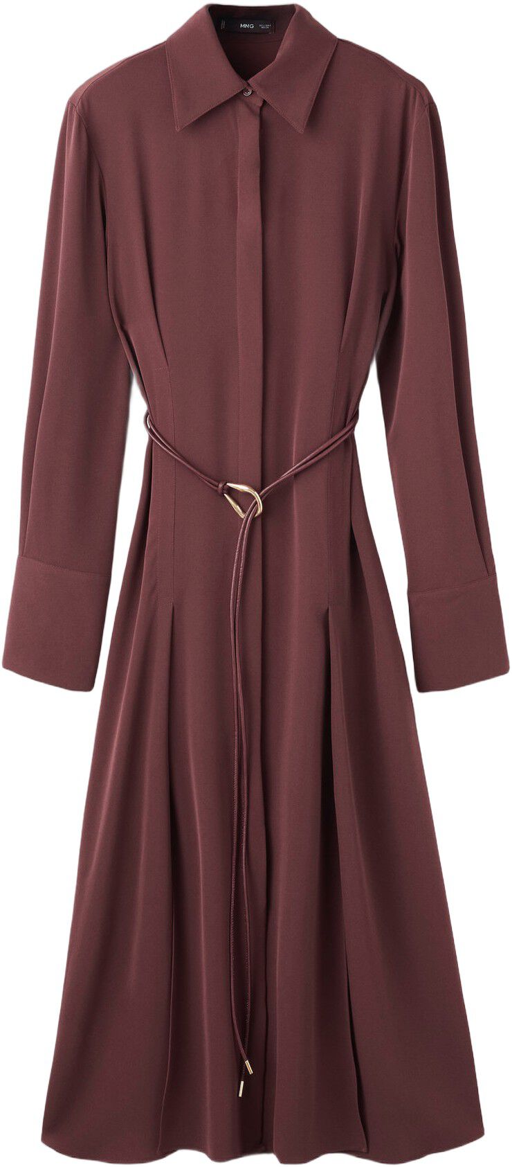 Belt shirt dress