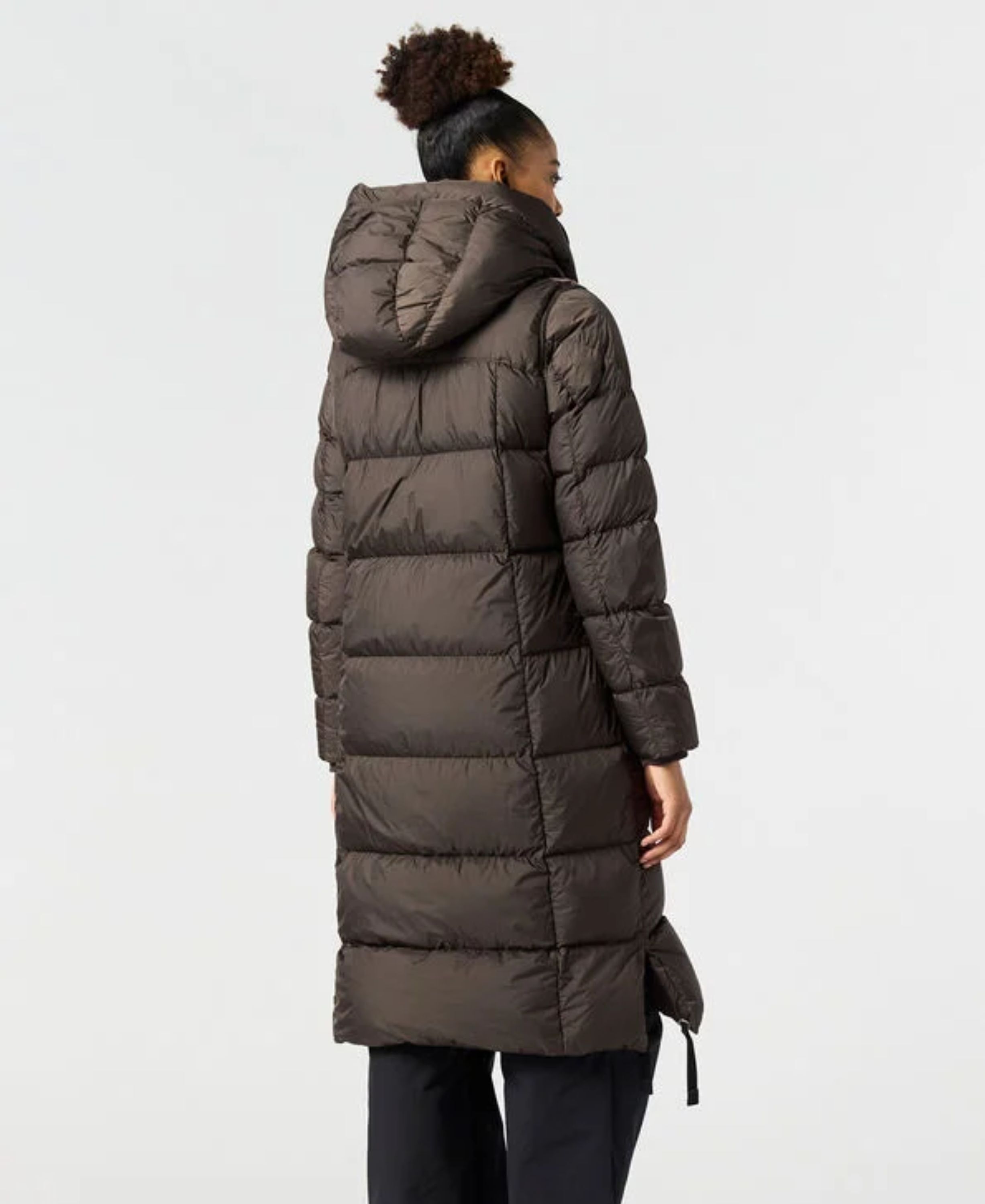 Panda long down jacket - water repellent