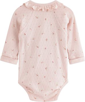 Body wrap pointelle w frill ao