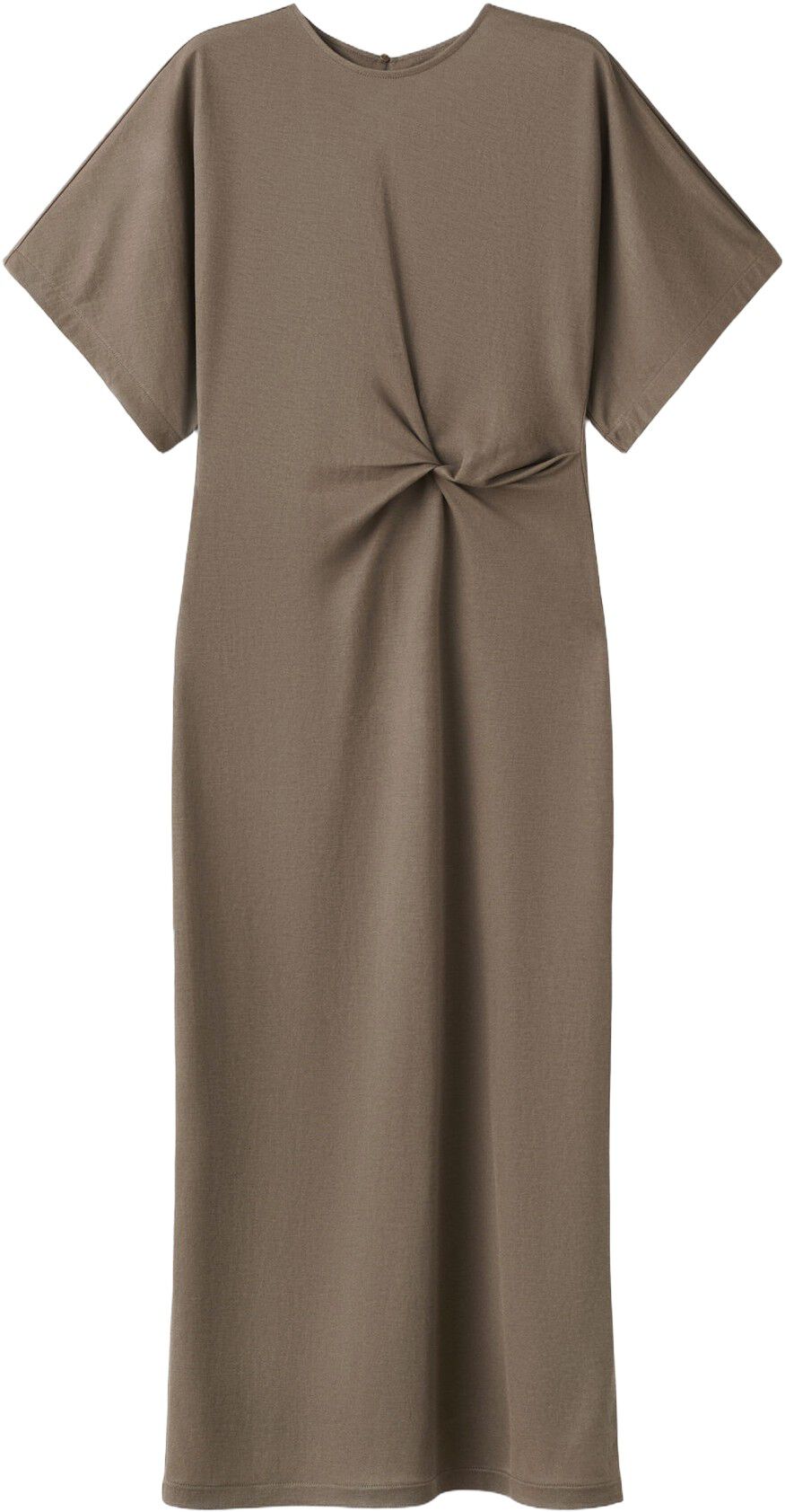 Side gathered details dress