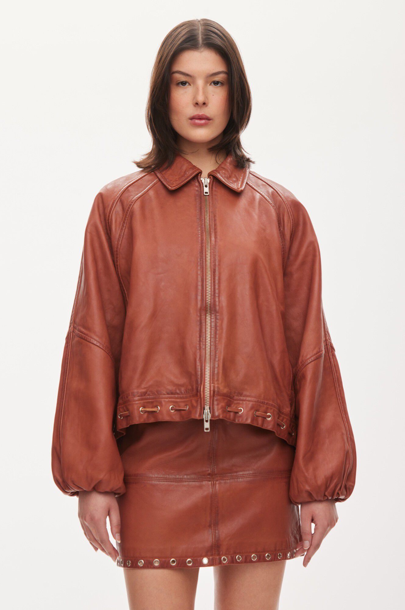 Eye leather bomber