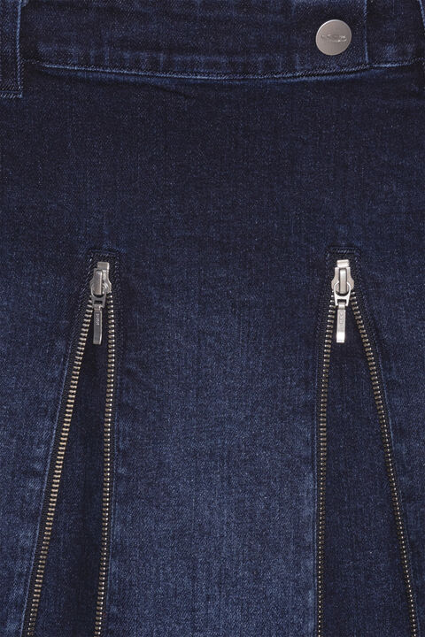 Zip Mini Pleat Skirt