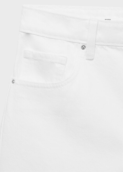 High-rise denim shorts