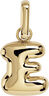 Puffer Letter Charm - E