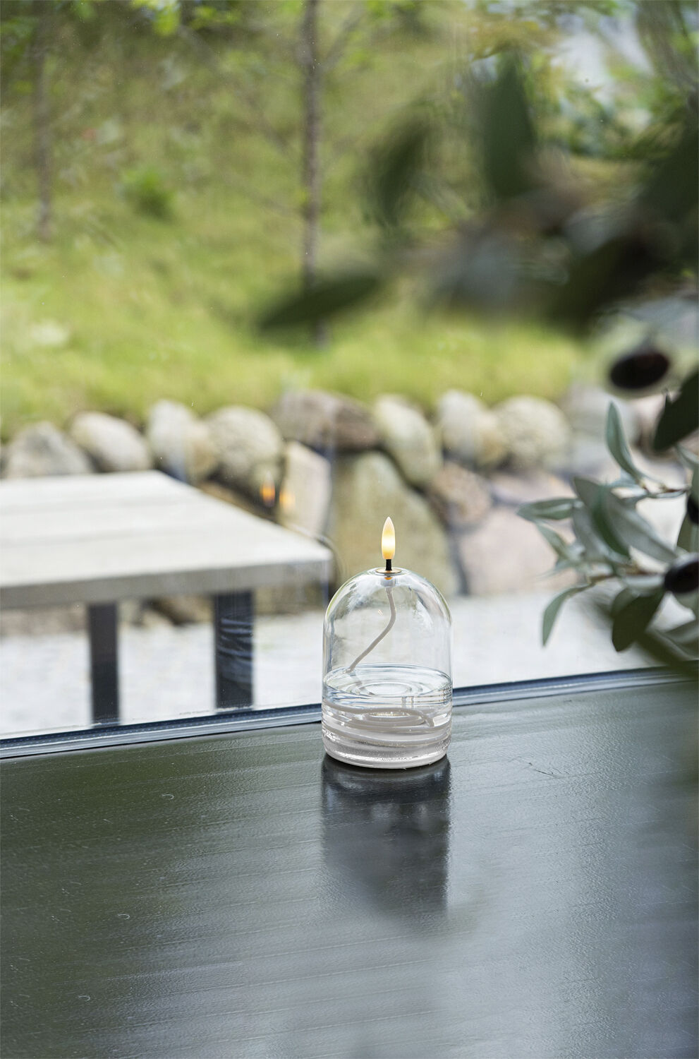 Dea - Olielampe genopladelig glasdekoration