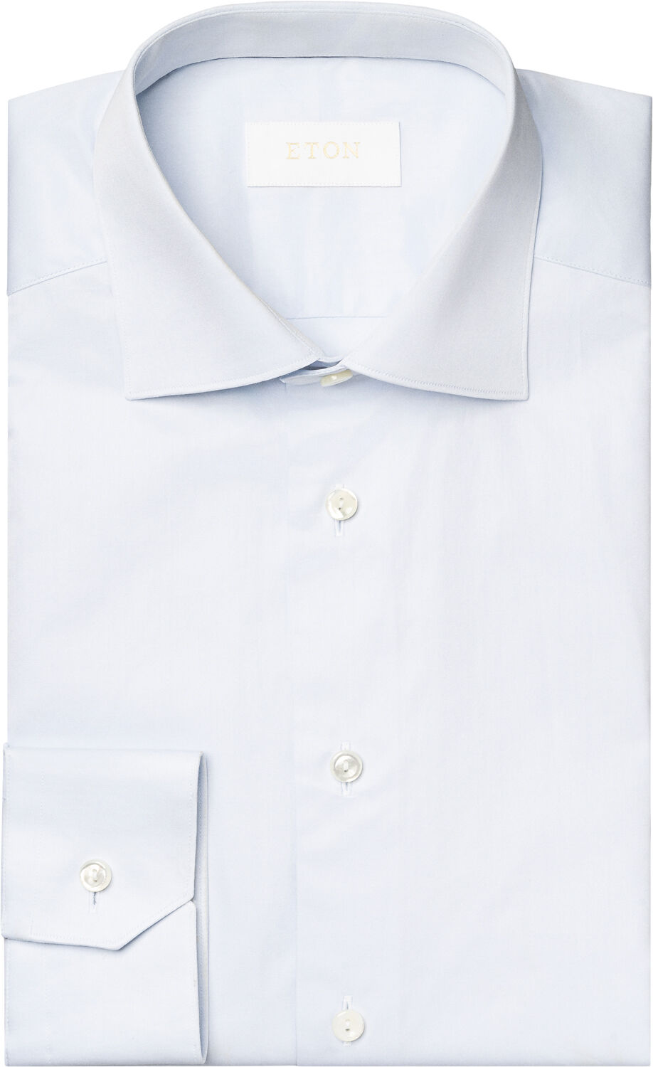 Slim Fit Light Blue Solid Elevated Twill Shirt