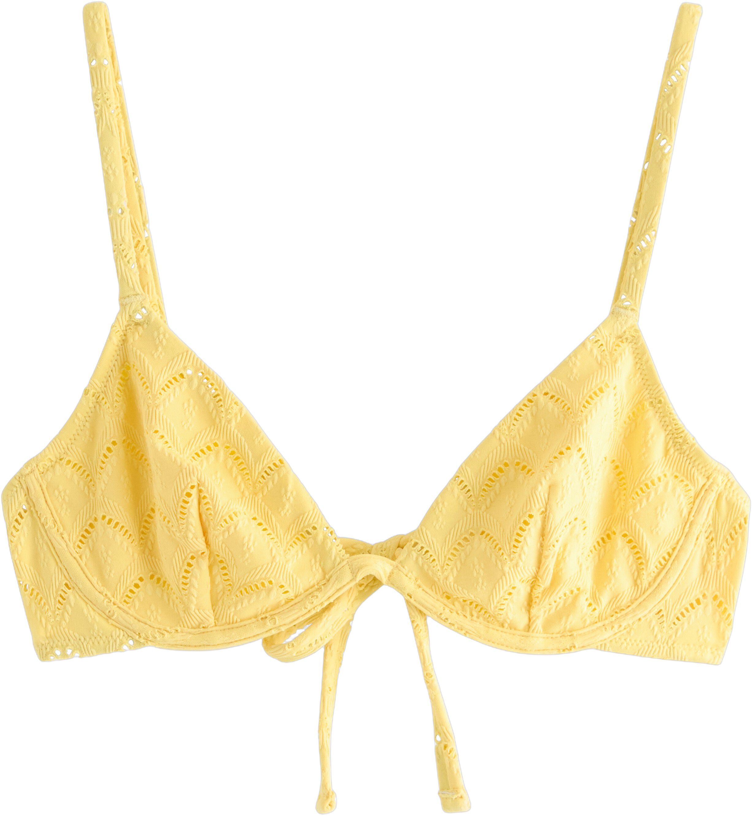 Unpadded bikini bra with underwire