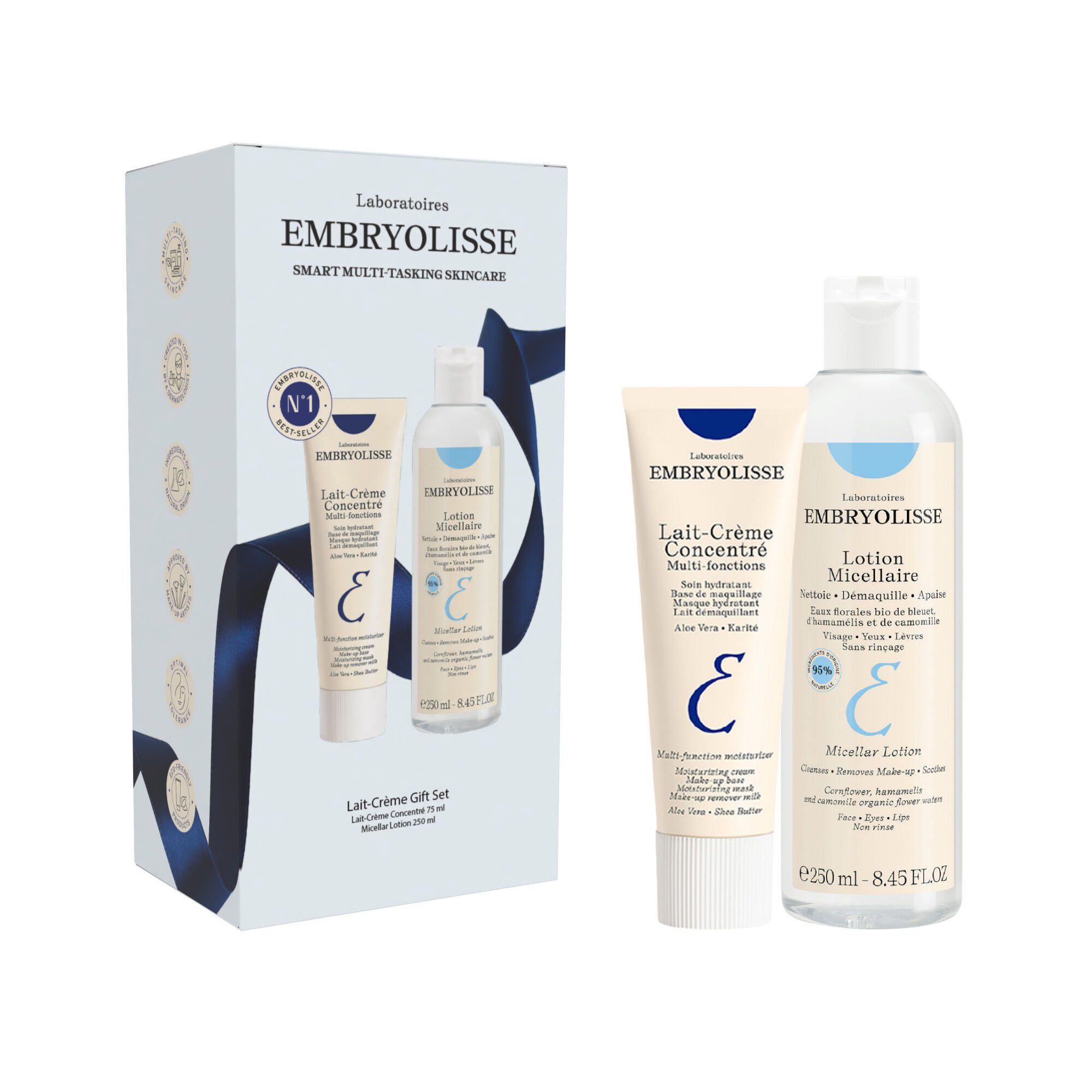 Lait-Cr&egrave;me Concentr&eacute; 75ml + Micallar Lotion 250ml