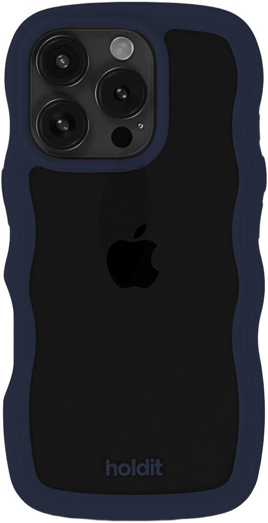 Wavy Case iPhone 16 Pro Midnight Blue/Transparent