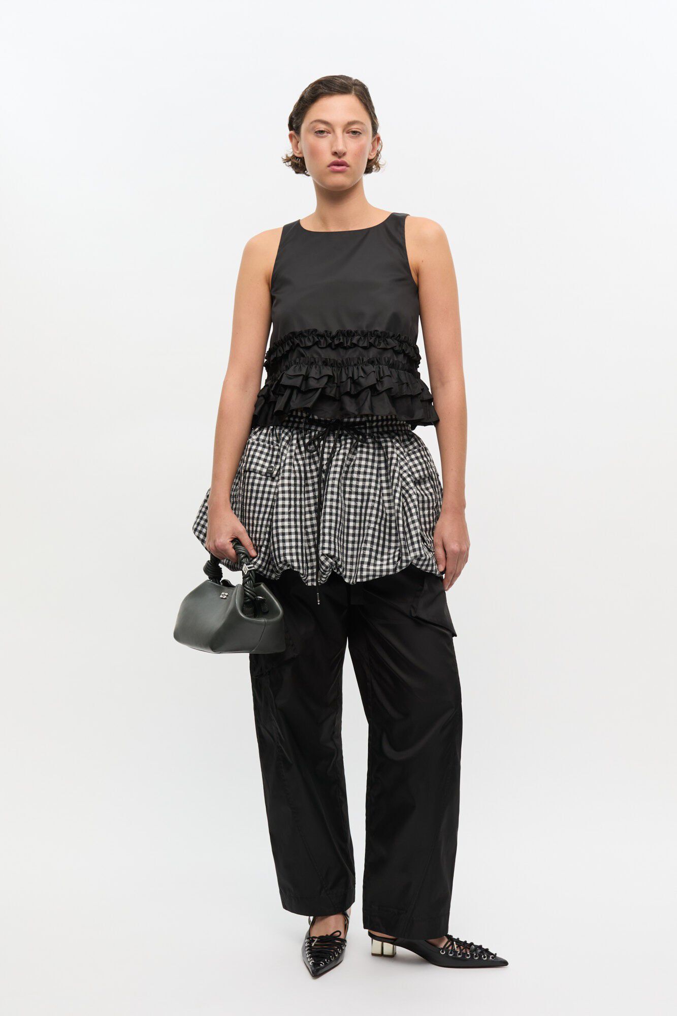 Ganni Bou Bag Small Croco