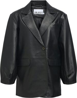 OBJLUNA L/S LO LEATHER JACKET 146