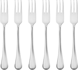Kagegaffel Oxford 16,2 cm 6 stk. Blankt stål