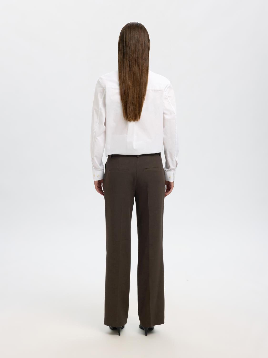 SLFRITA MW WIDE PANT MEL NOOS