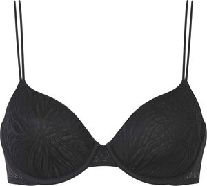 Lightly lined demi-plunge bra