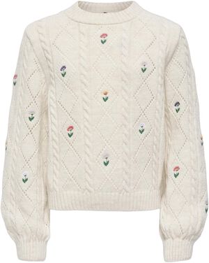 KOGFLOWER L/S O-NECK KNT