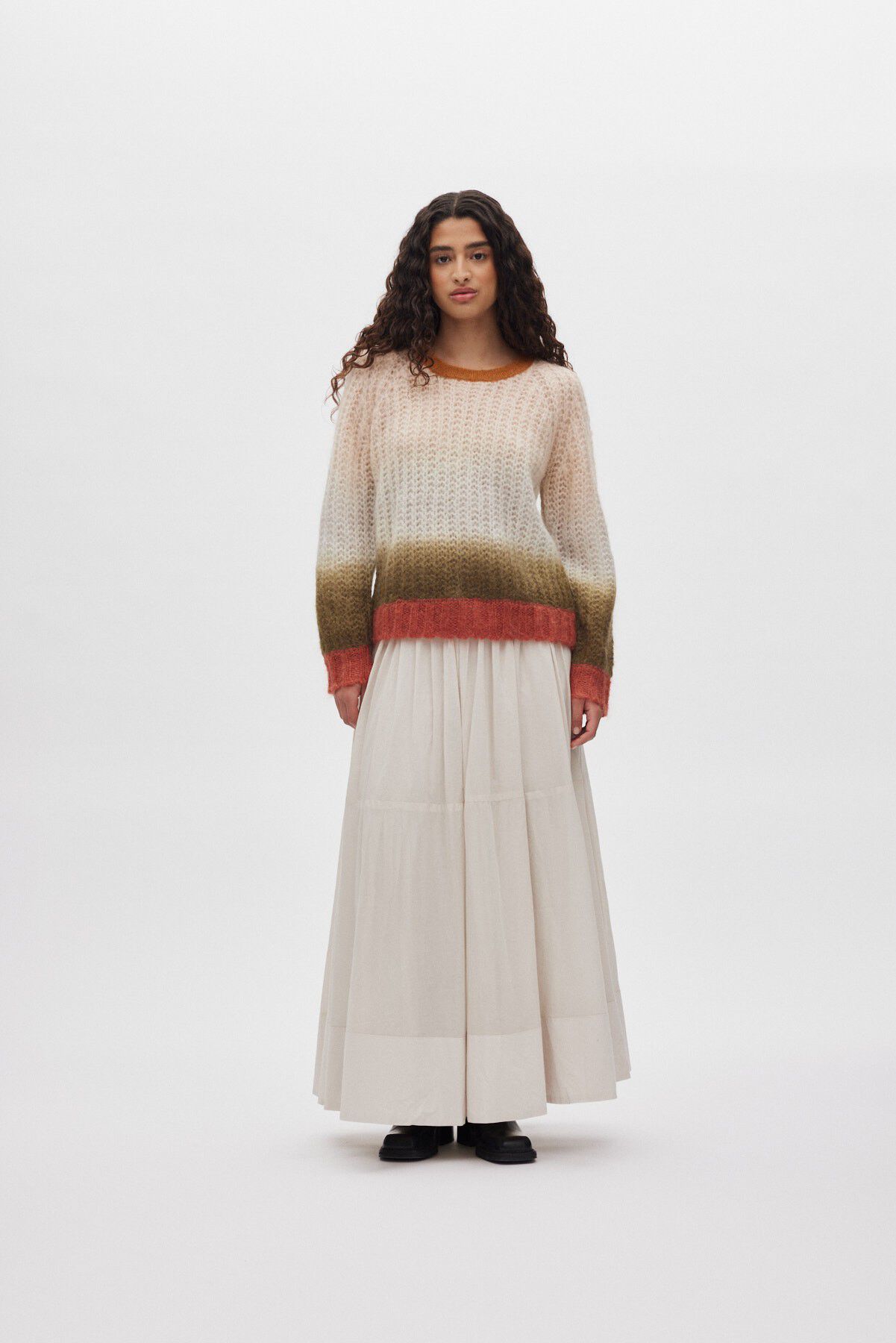 Poplin full layered skirt - Dema