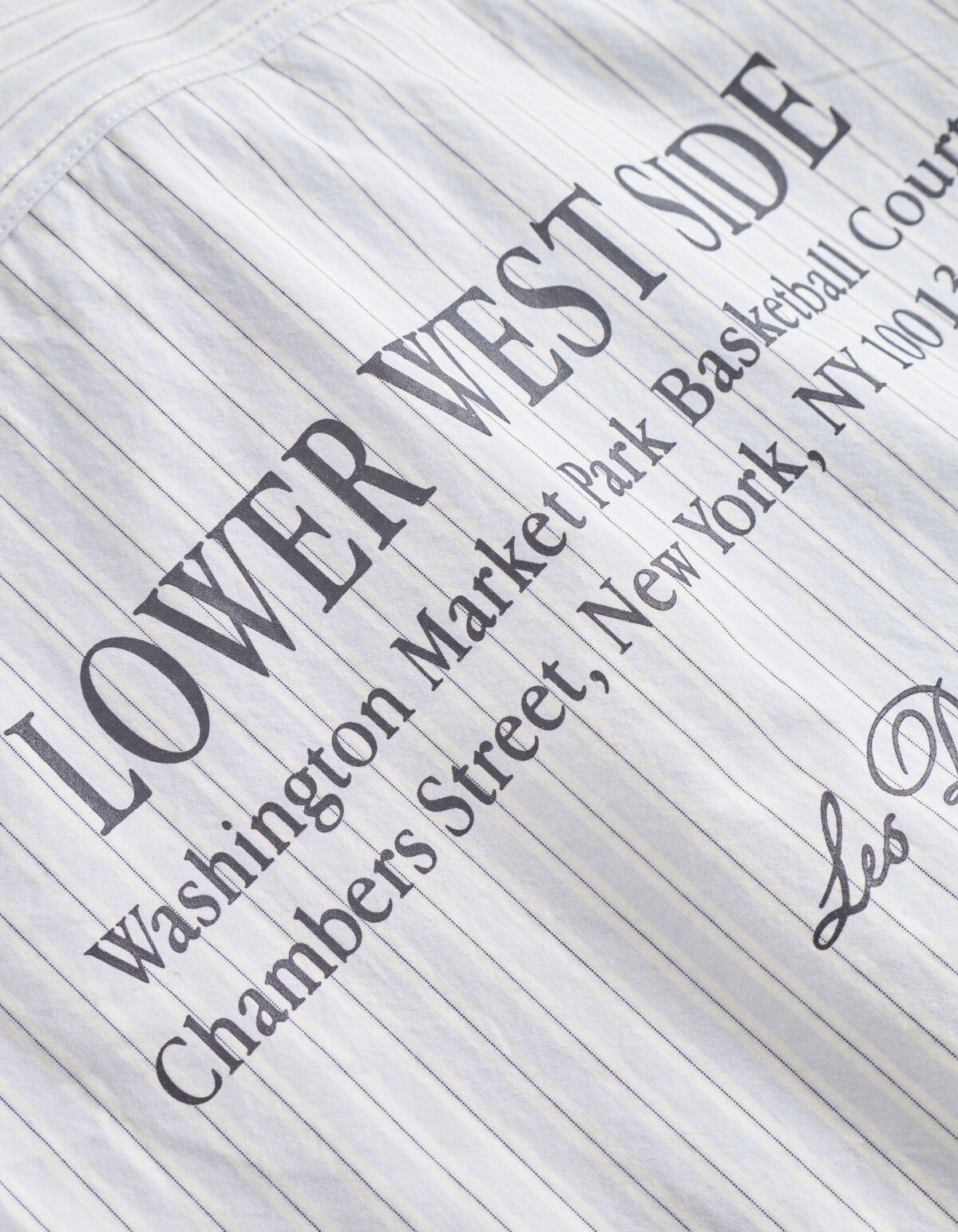 Kent Print Stripe Poplin Shirt KIDS