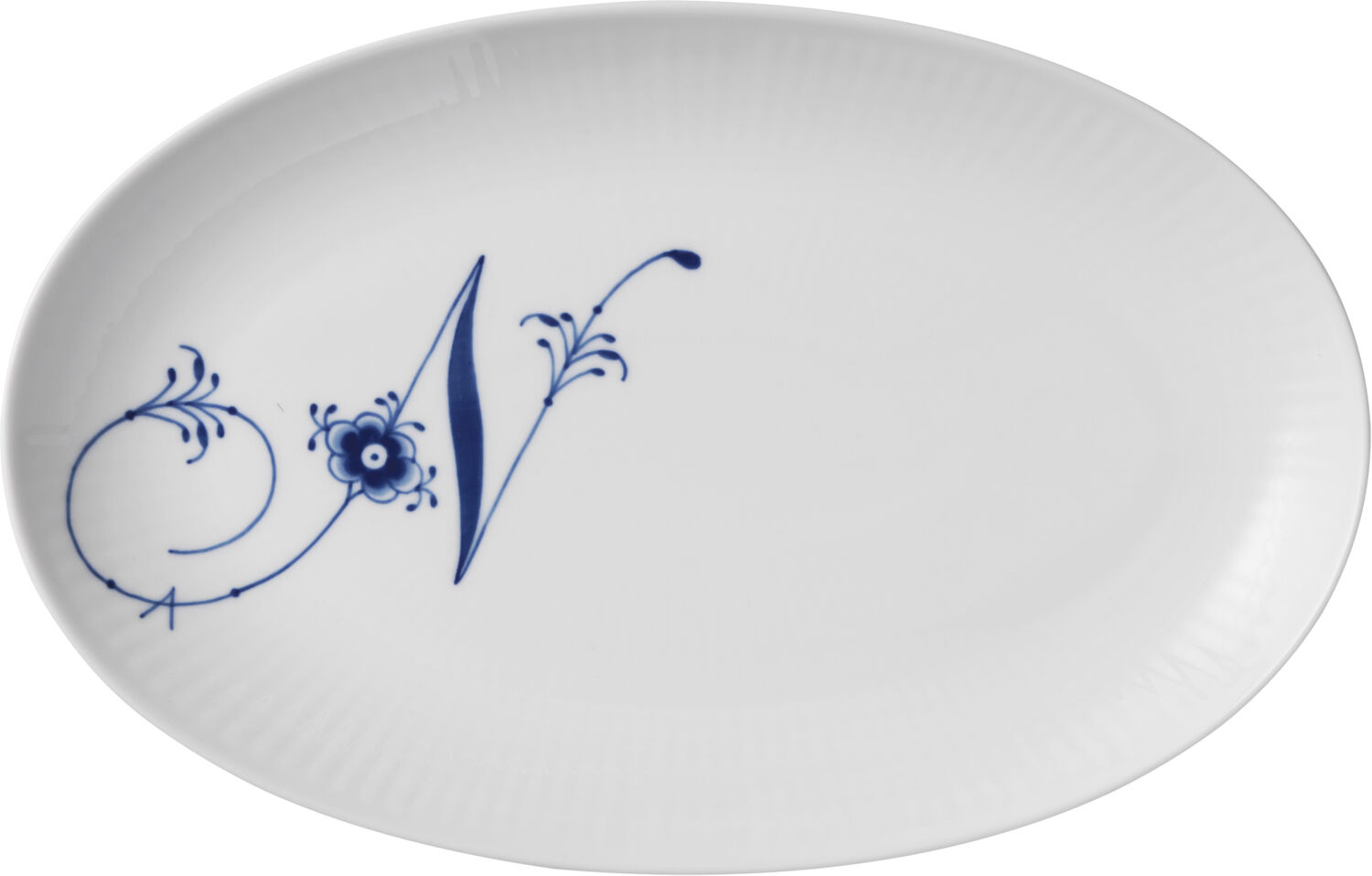 Alphabet Coll Oval Asiette 23,5cm H