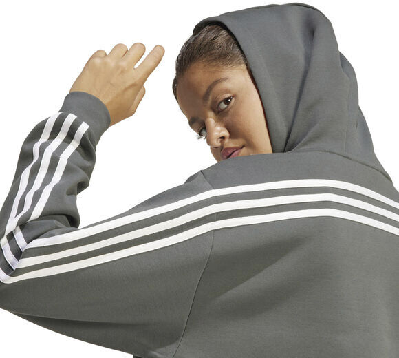 Future Icons 3-Stripes Full Zip h&aelig;ttetr&oslash;je