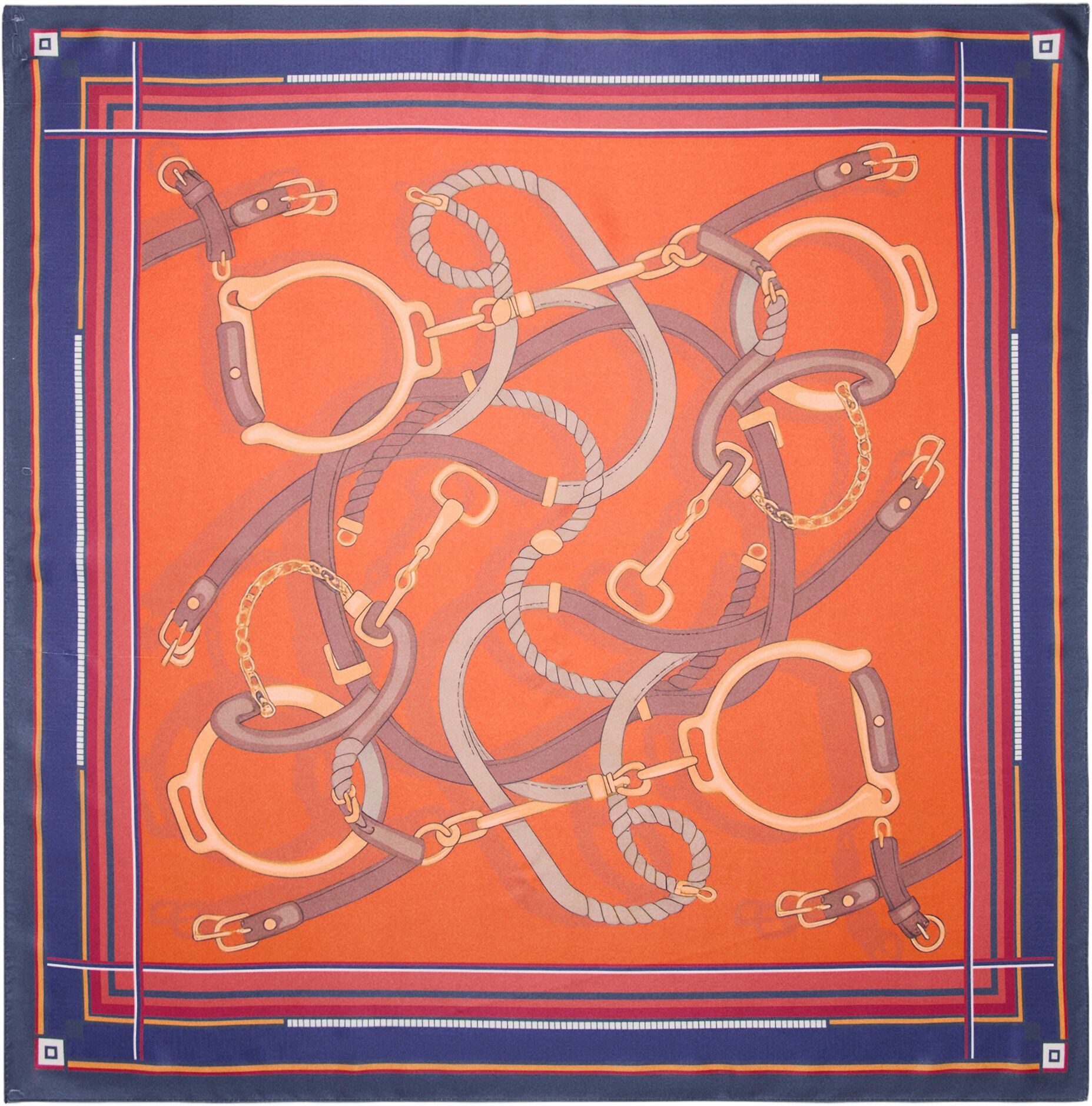 Chain-print scarf