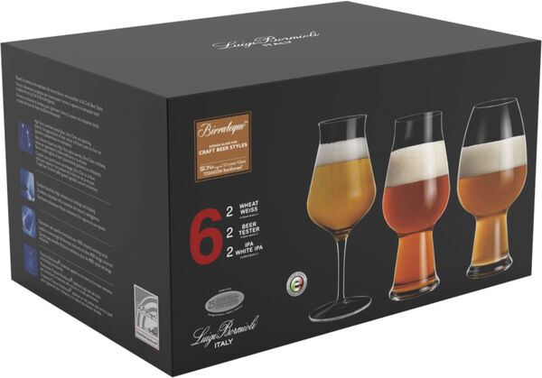 Birrateque ølglas-sæt 6 stk.