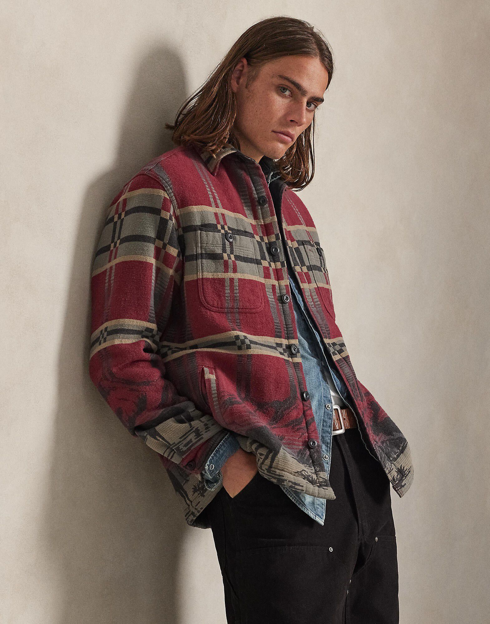 Classic Fit Jacquard Flannel Workshirt