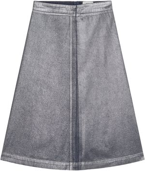Metallic Denim Stellar Skirt