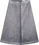 Metallic Denim Stellar Skirt