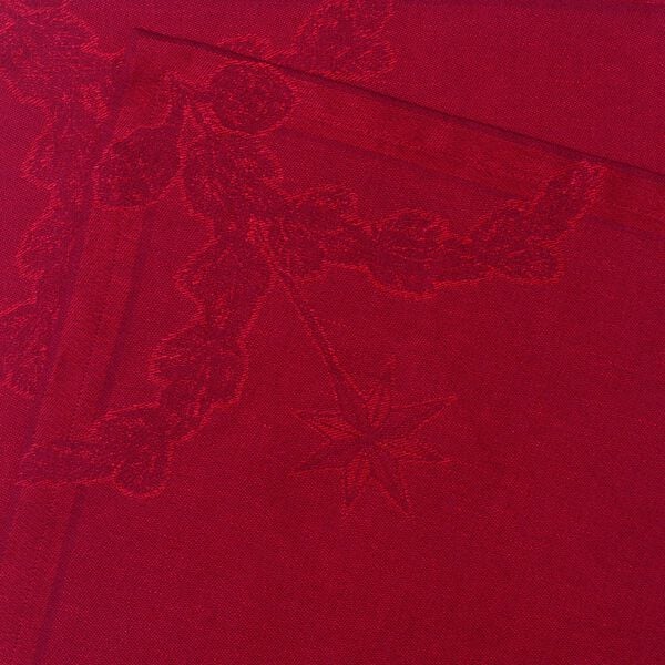 Stjerne Riflet serviet rød 2pk