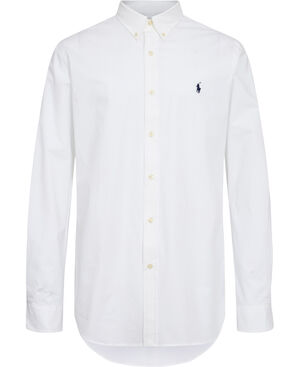 Slim Fit Striped Stretch Poplin Shirt
