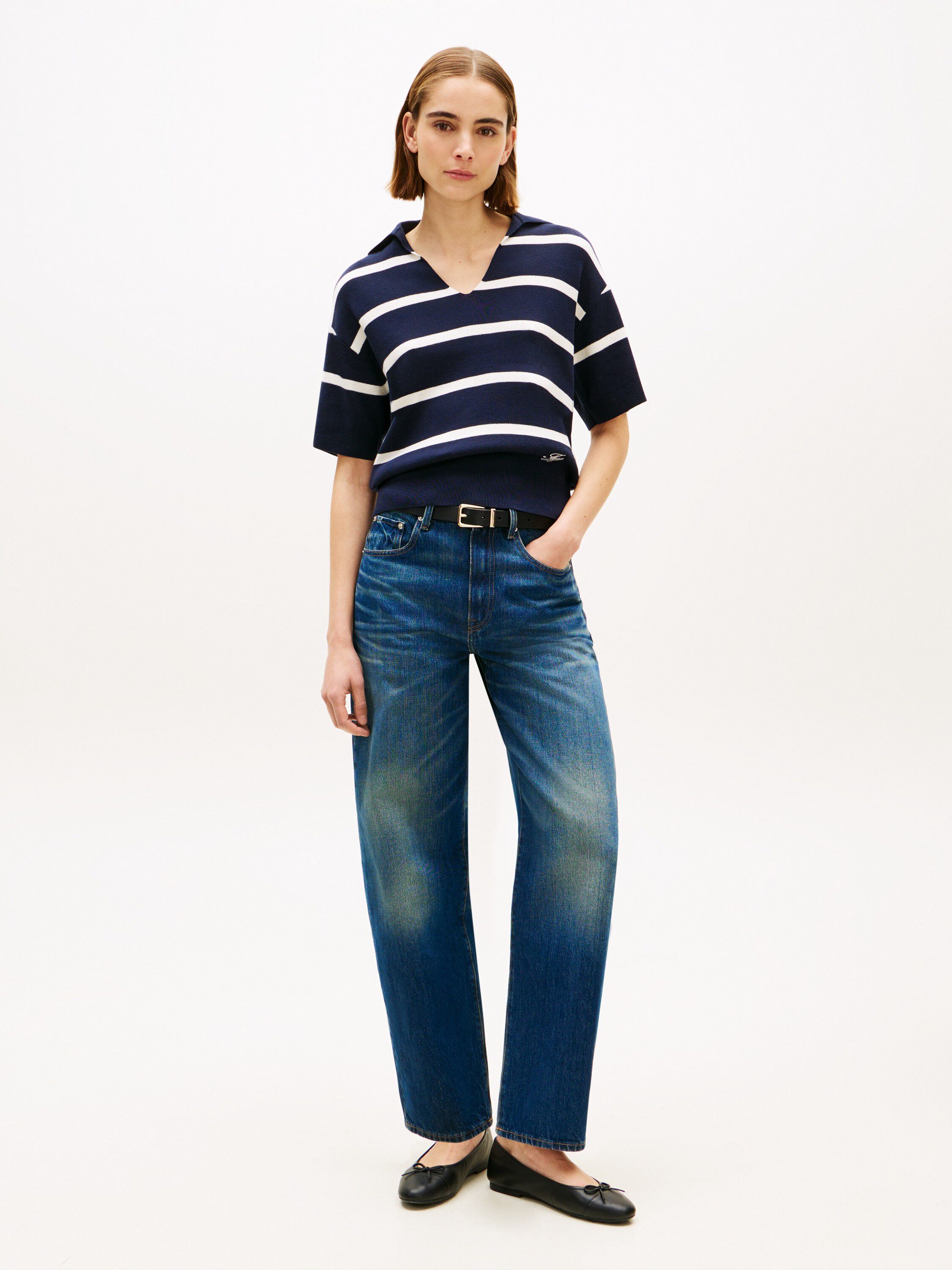 Premium Knit Relaxed Polo Jumper