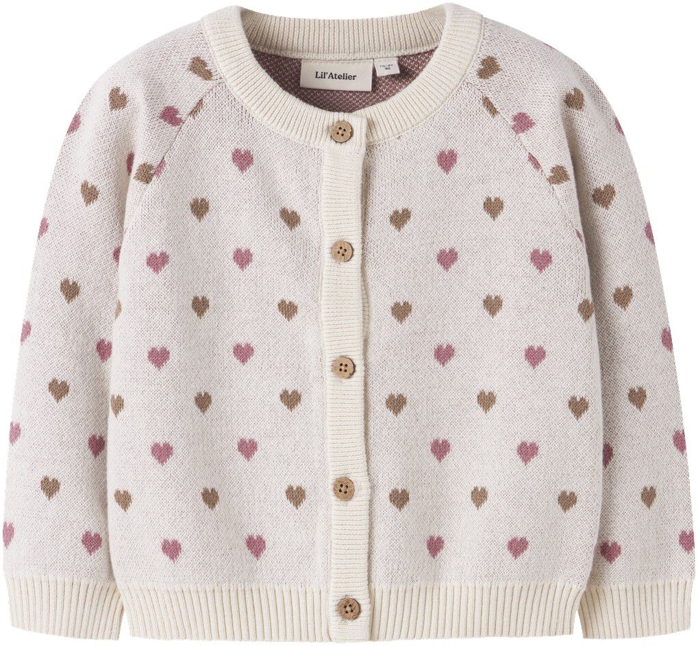 NMFSARAN LS KNIT CARD HEART LIL