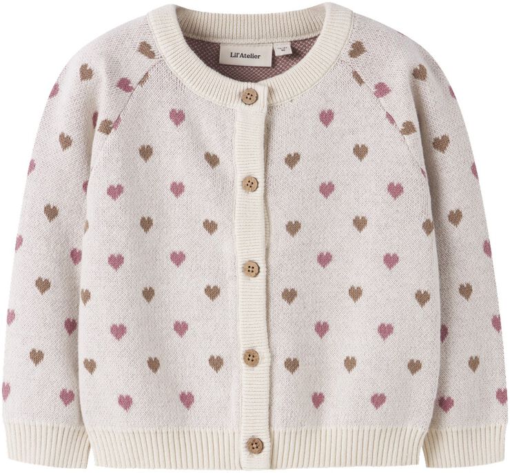 NMFSARAN LS KNIT CARD HEART LIL