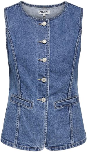 ONLGIULINA S/L BUTTON VEST DNM MAE