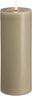 Moods & More - LED Pillar Candles, Silk, Melted, Kit grey, 7