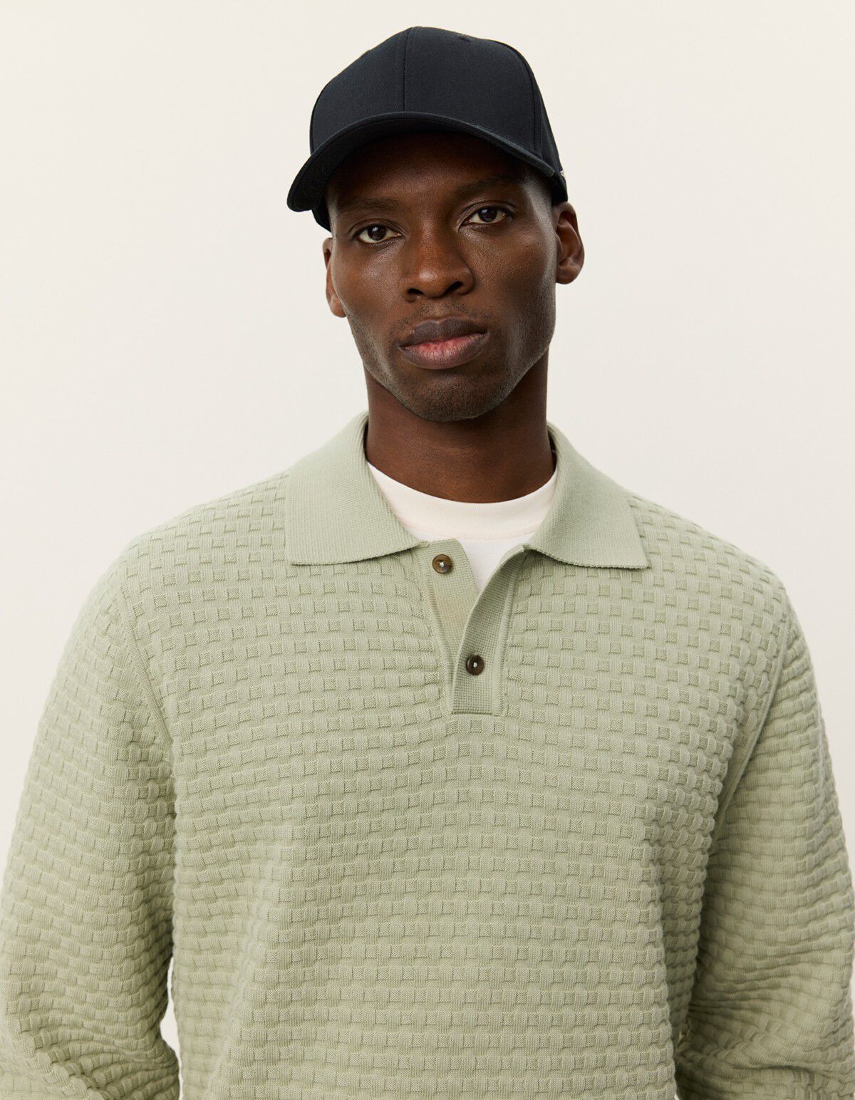 Billy Weave Knitted LS Polo