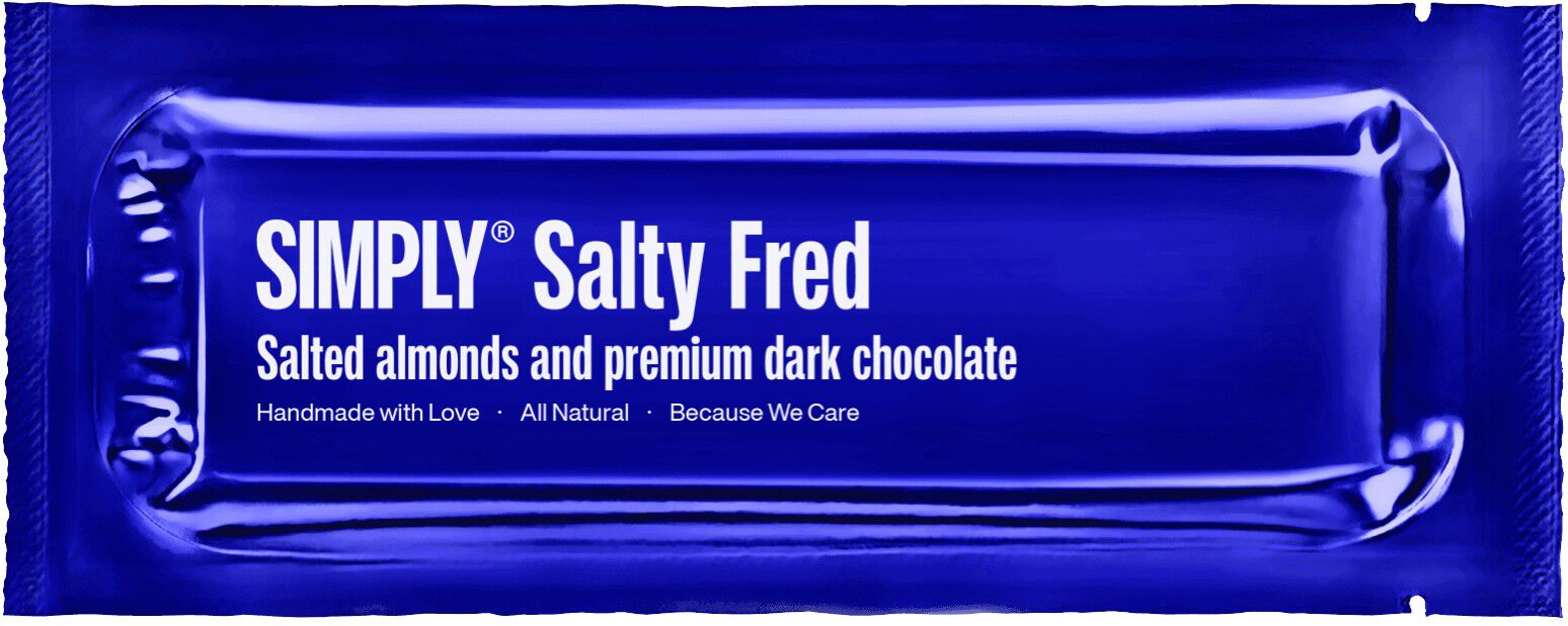 Simply&reg; SALTY FRED chokoladebar (40g)