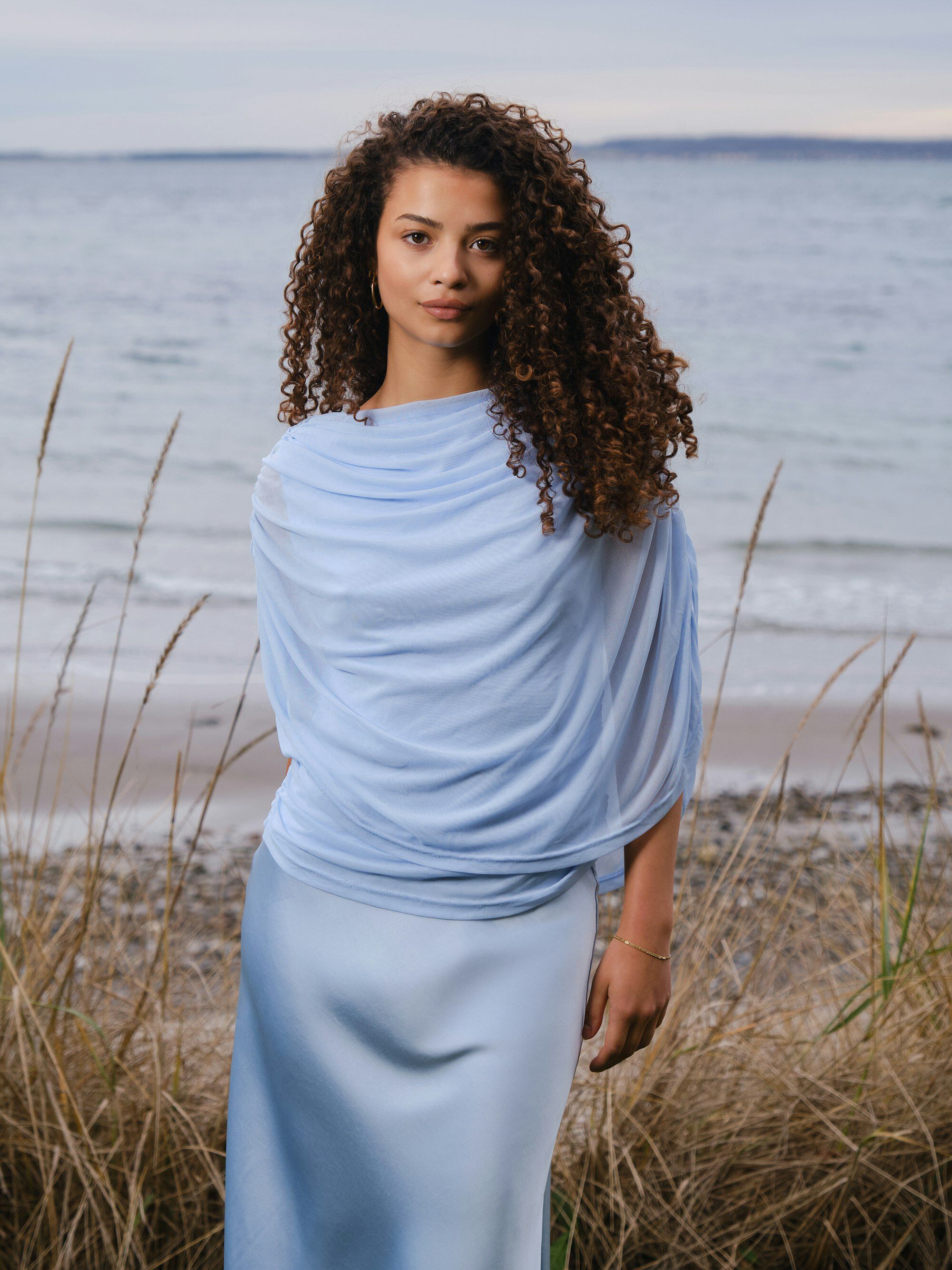 Cottuna Drapy Mesh Top